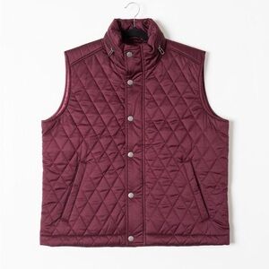 Quilted Burgundy Vest